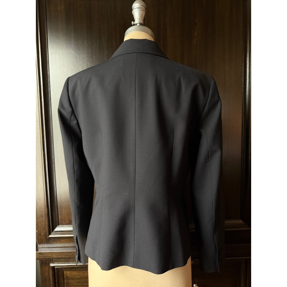 Anne Klein Suit Black Wool Blend 3-Button Blazer Jacket 12P Petite - Picture 4 of 14